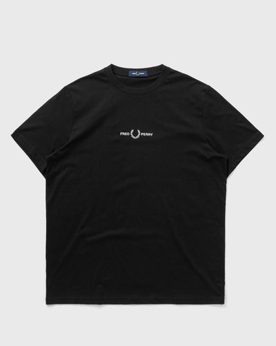Fred Perry Embroidered T Shirt, black