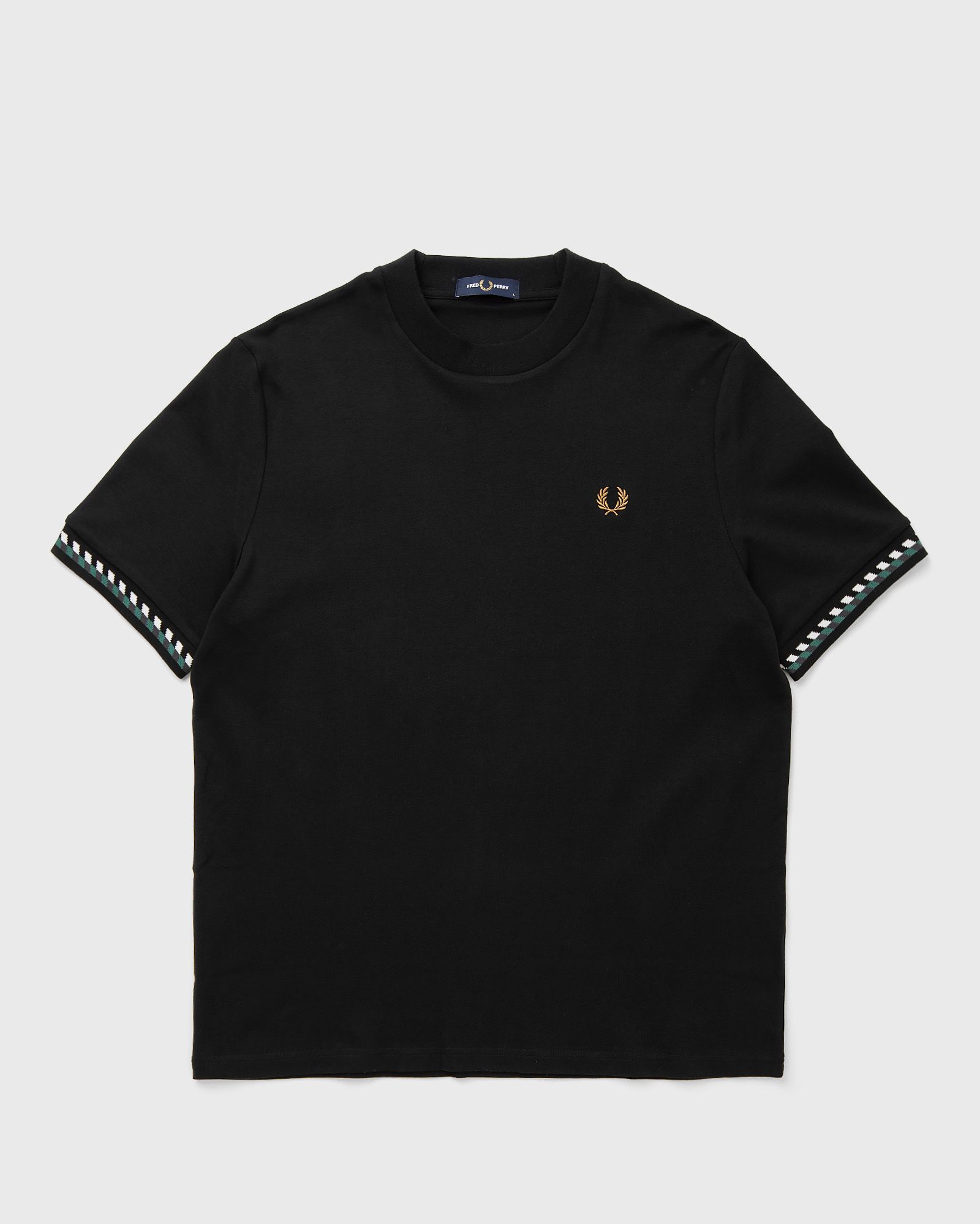 Fred Perry JACQUARD CUFF T-SHIRT, black