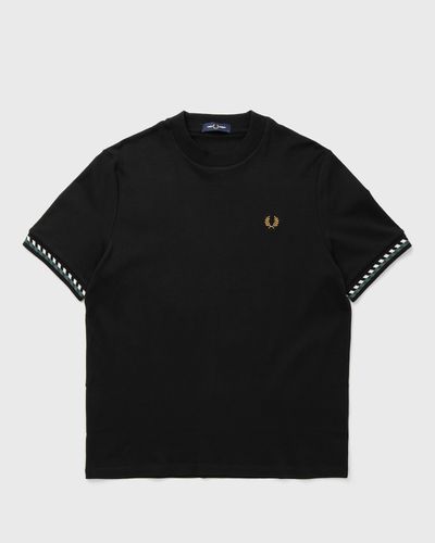 Fred Perry JACQUARD CUFF T-SHIRT, black