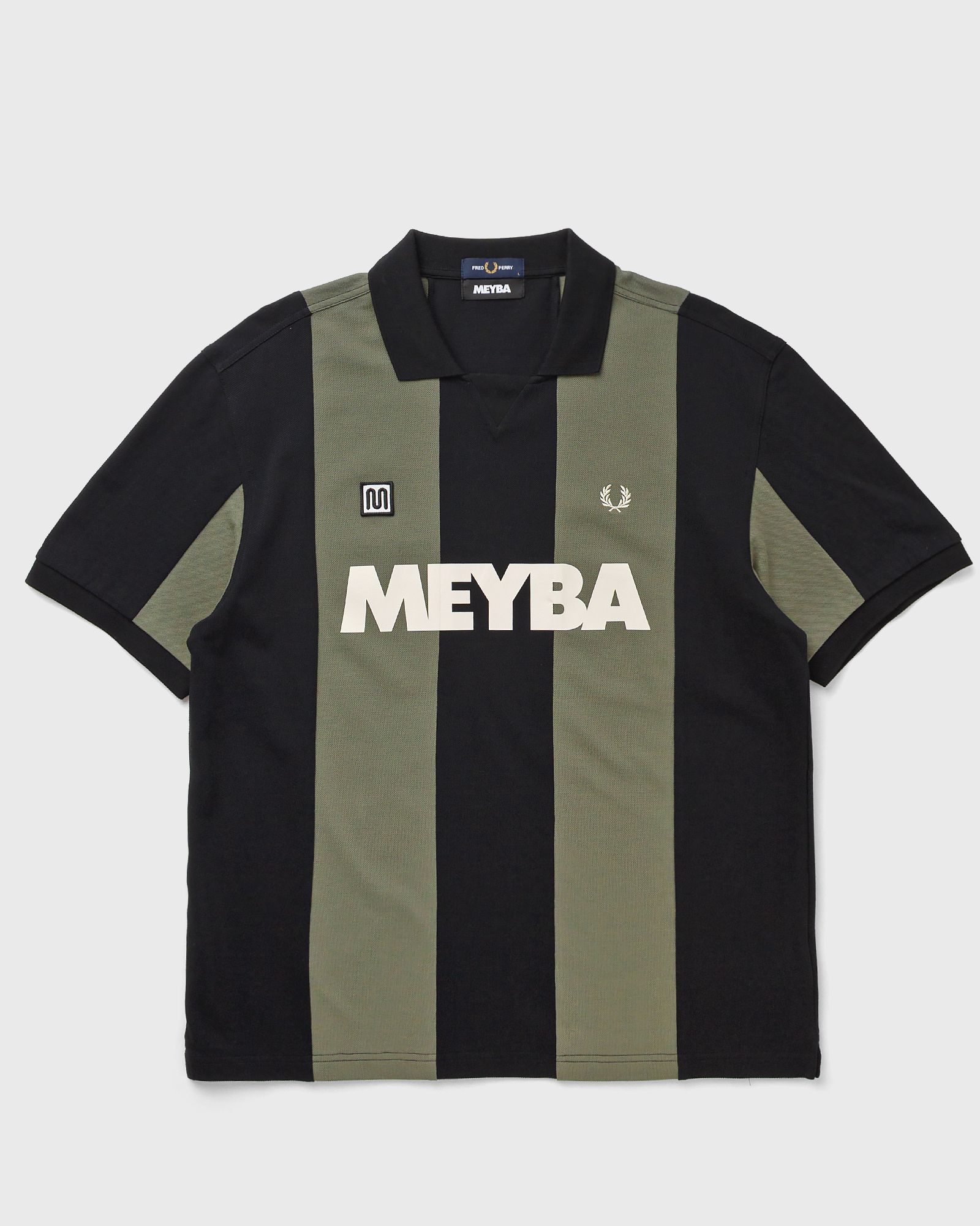 Fred Perry MEYBA CUT AND SEW POLO SHIRT, black|green