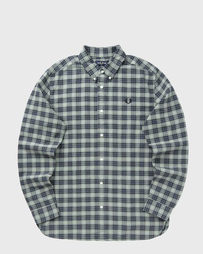 Fred Perry TARTAN OXFORD SHIRT, green