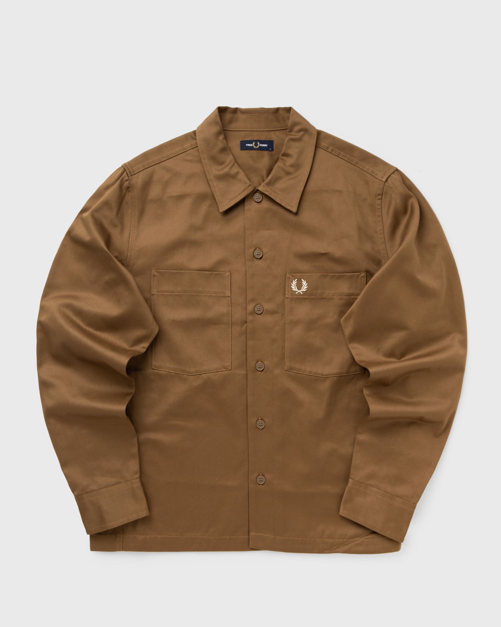 Fred Perry TWILL OVERSHIRT, brown