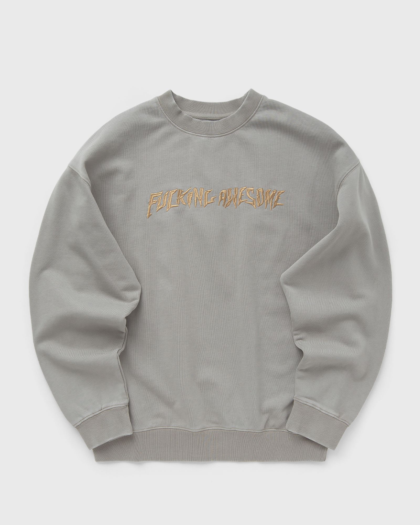 Fucking Awesome Distressed Stamp Crew, brown