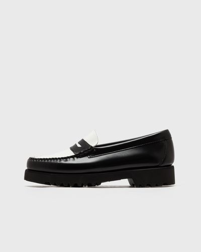 G H Bass WEEJUN 90 Penny Lthr, black|white