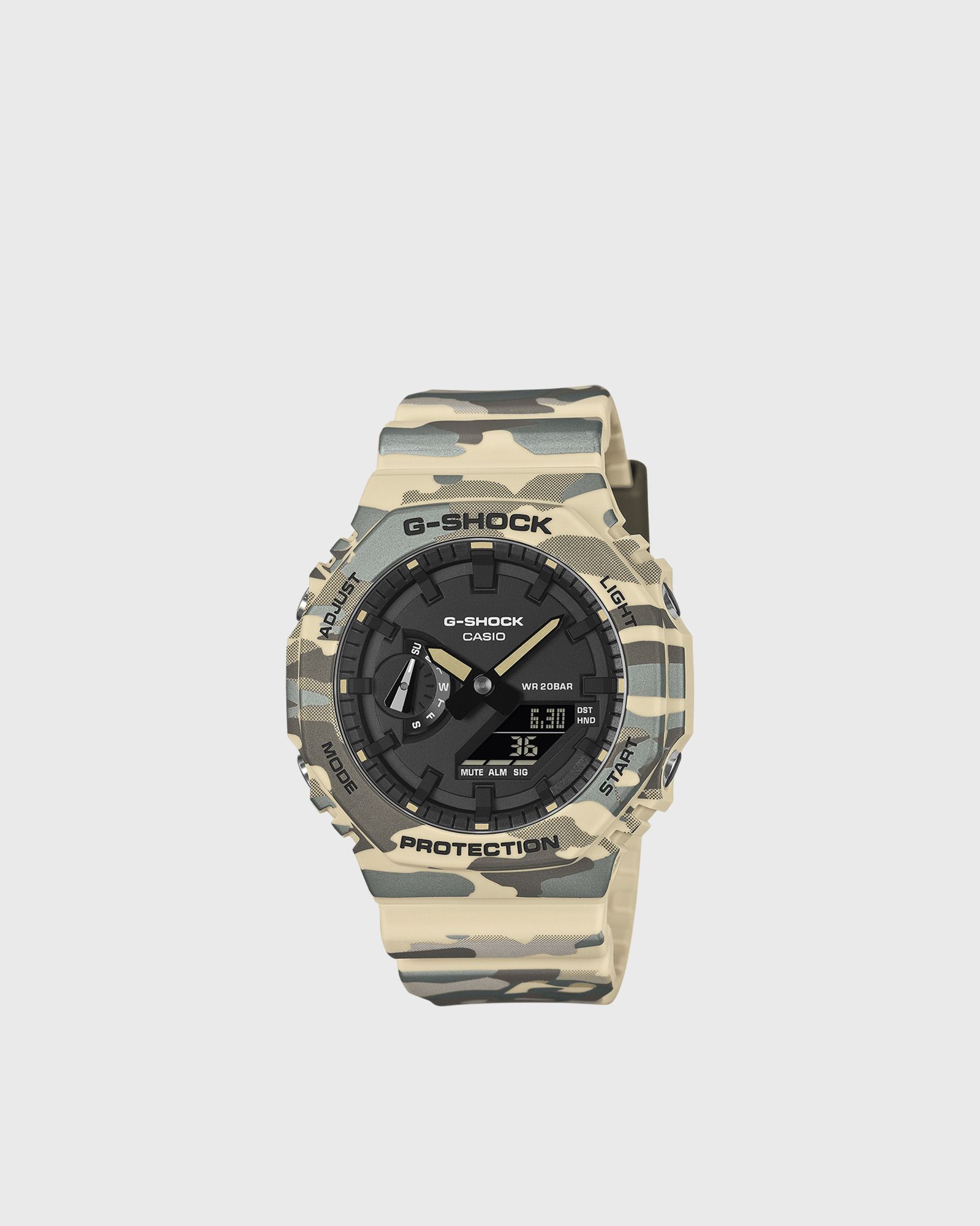 G-SHOCK Casio GA-2100 "Camouflage", green|beige