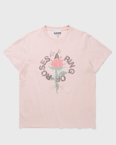 Ganni Future Heavy Jersey Overdyed T-shirt, orange