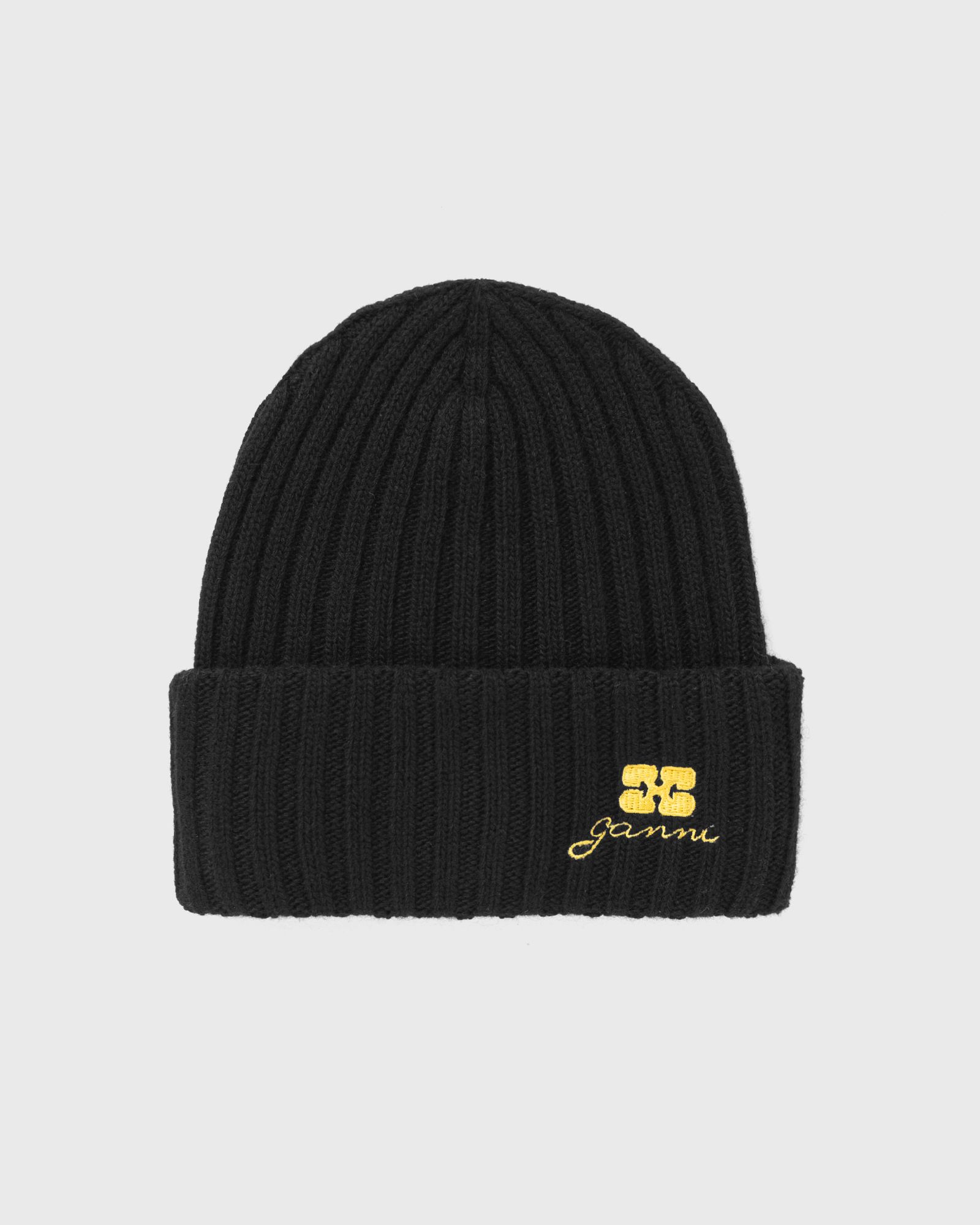 Ganni Future Wool Beanie, black