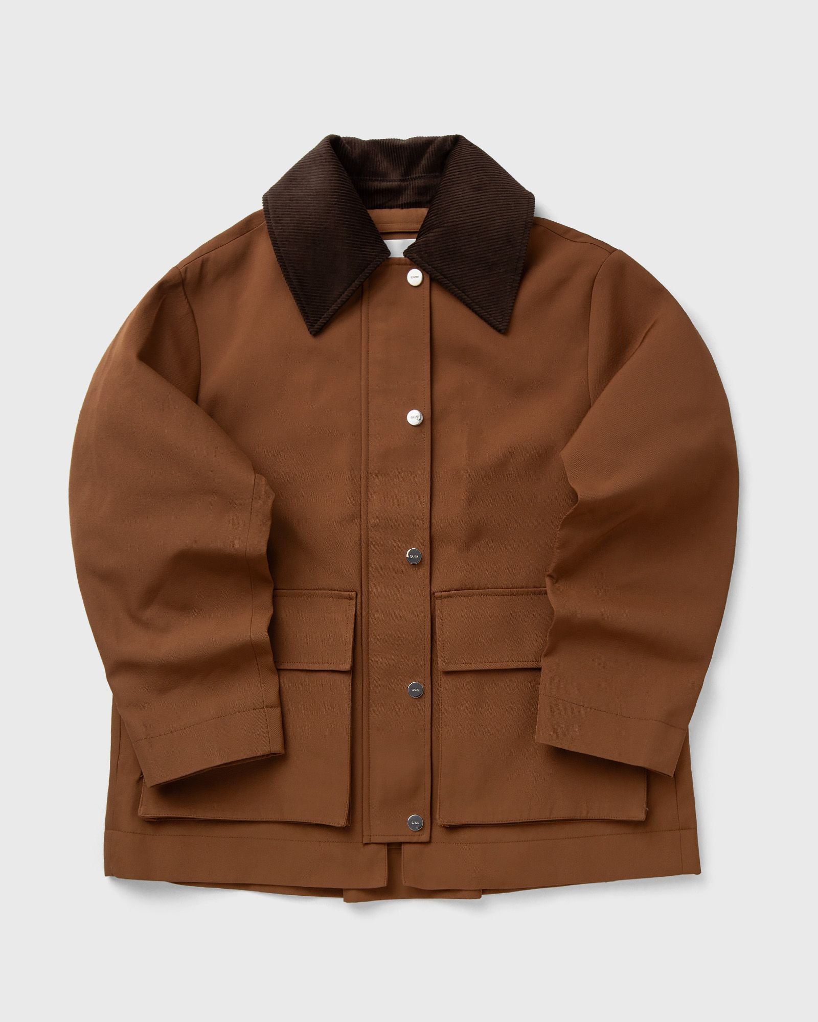 Ganni Heavy Twill Jacket, brown