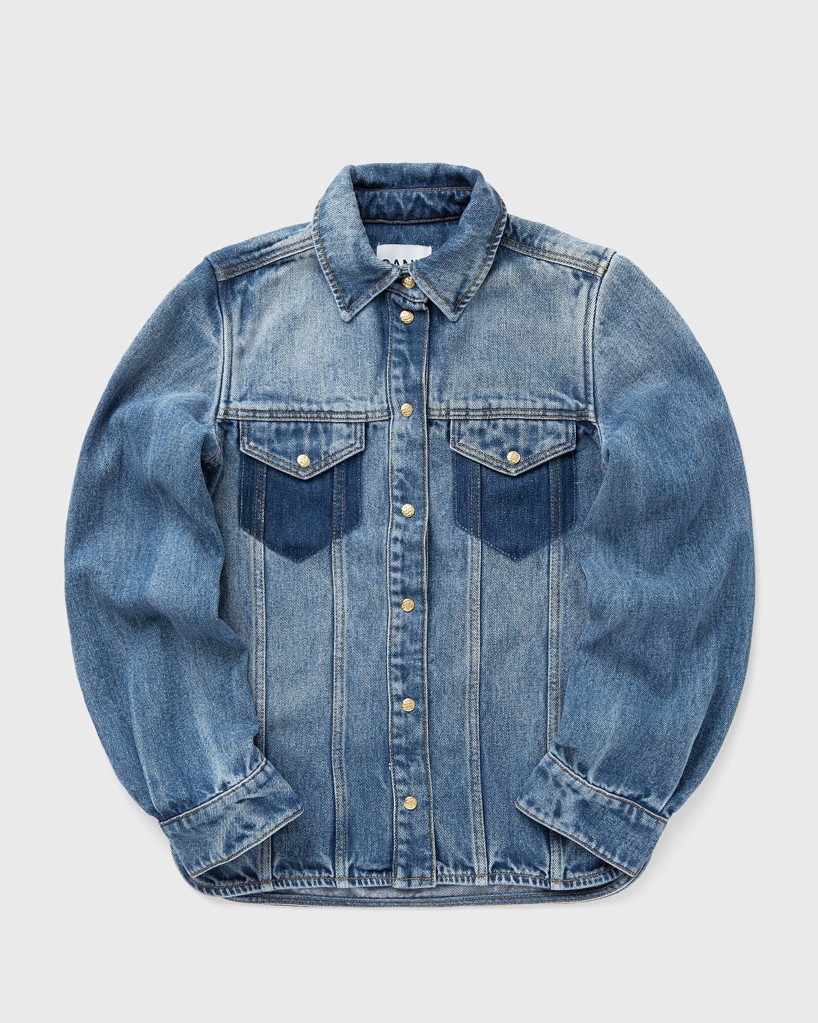 Ganni Light Weight Denim Shirt, blue