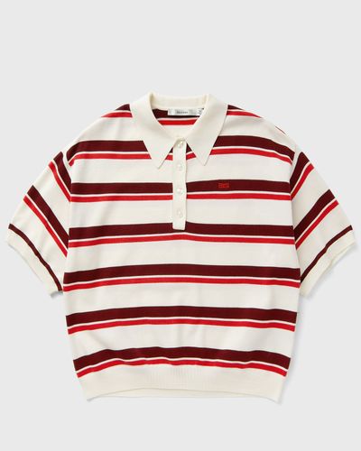 Gestuz GZtaia ss polo pullover, red|beige