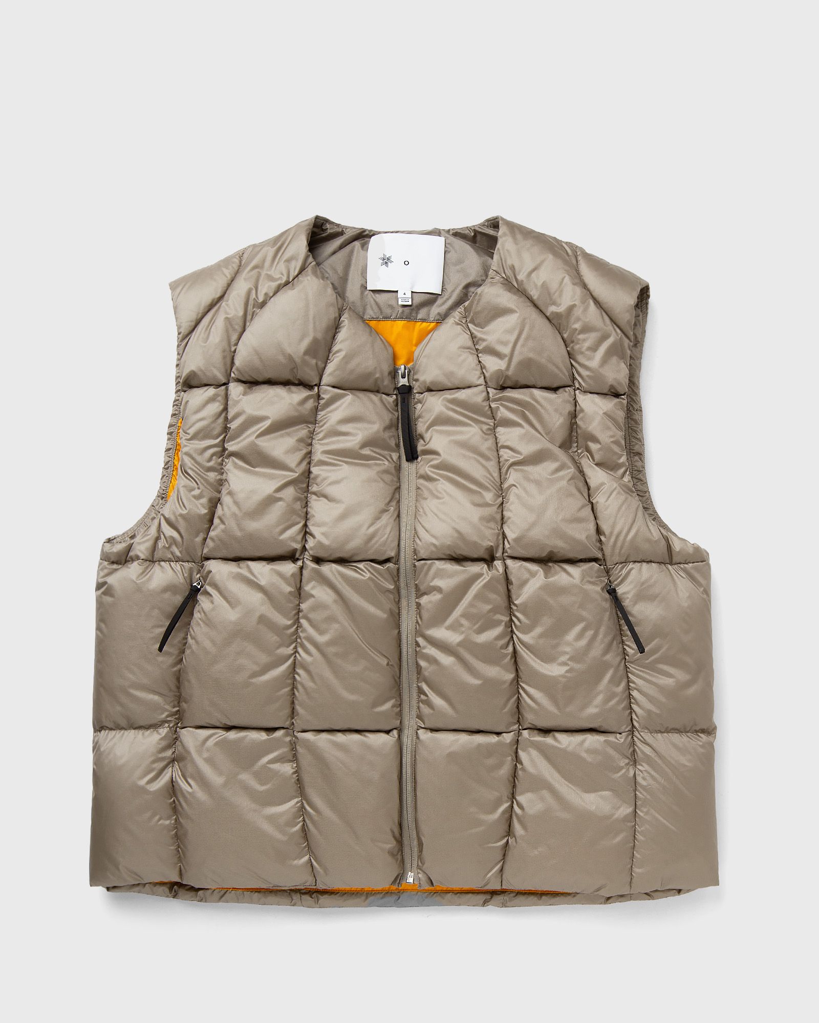 Goldwin 0 Three-Dimensional Down Light Vest, gold