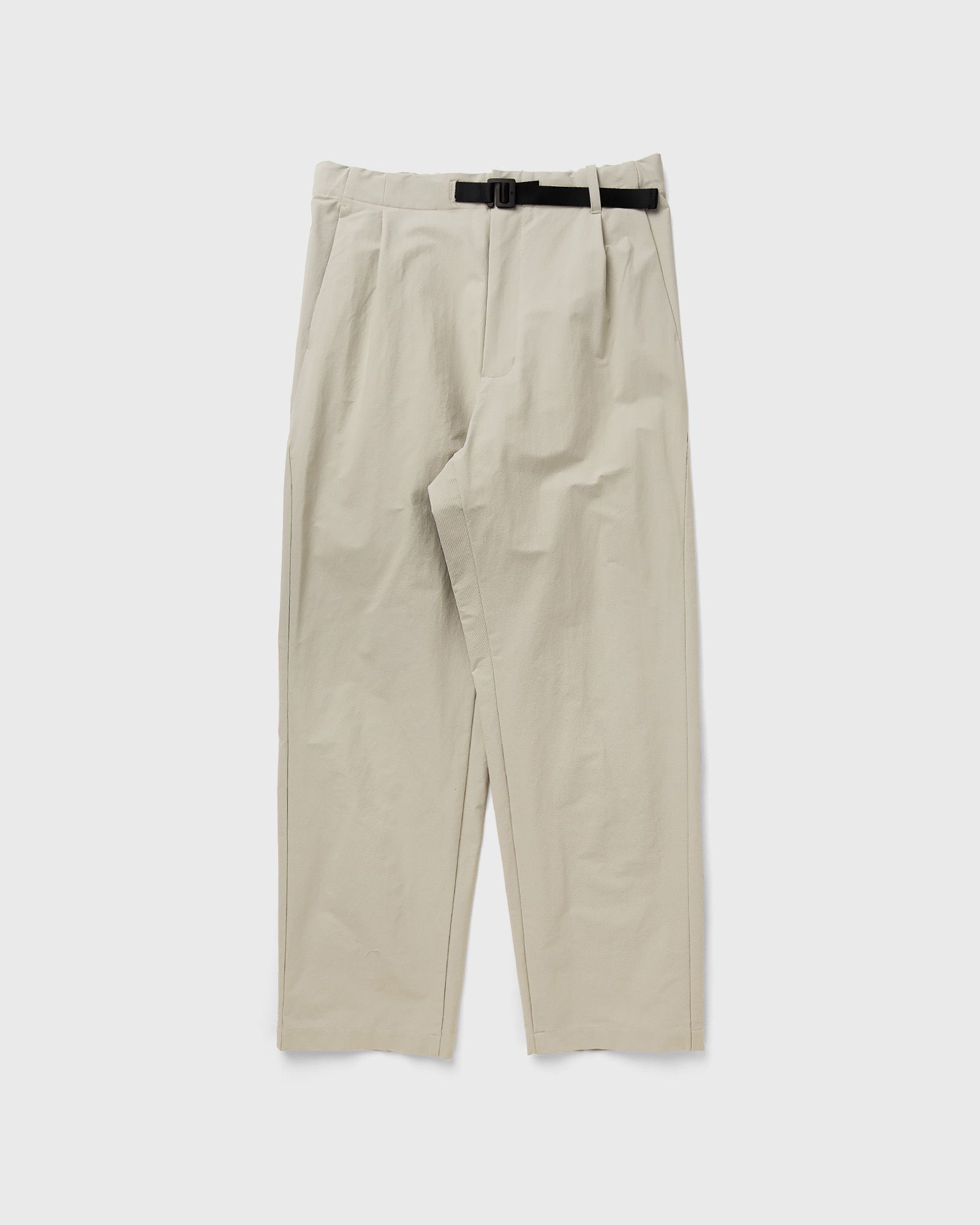 Goldwin One Tuck Tapered Ankle Pants, beige