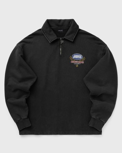 Goodies Sportive PREM. WASHED FADEOUT HALFZIPPER, black