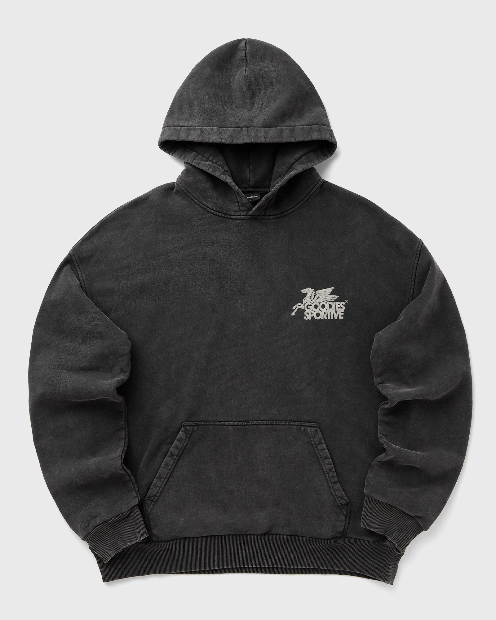 Goodies Sportive VINTAGE BLACK PEGASUS HOODIE, grey