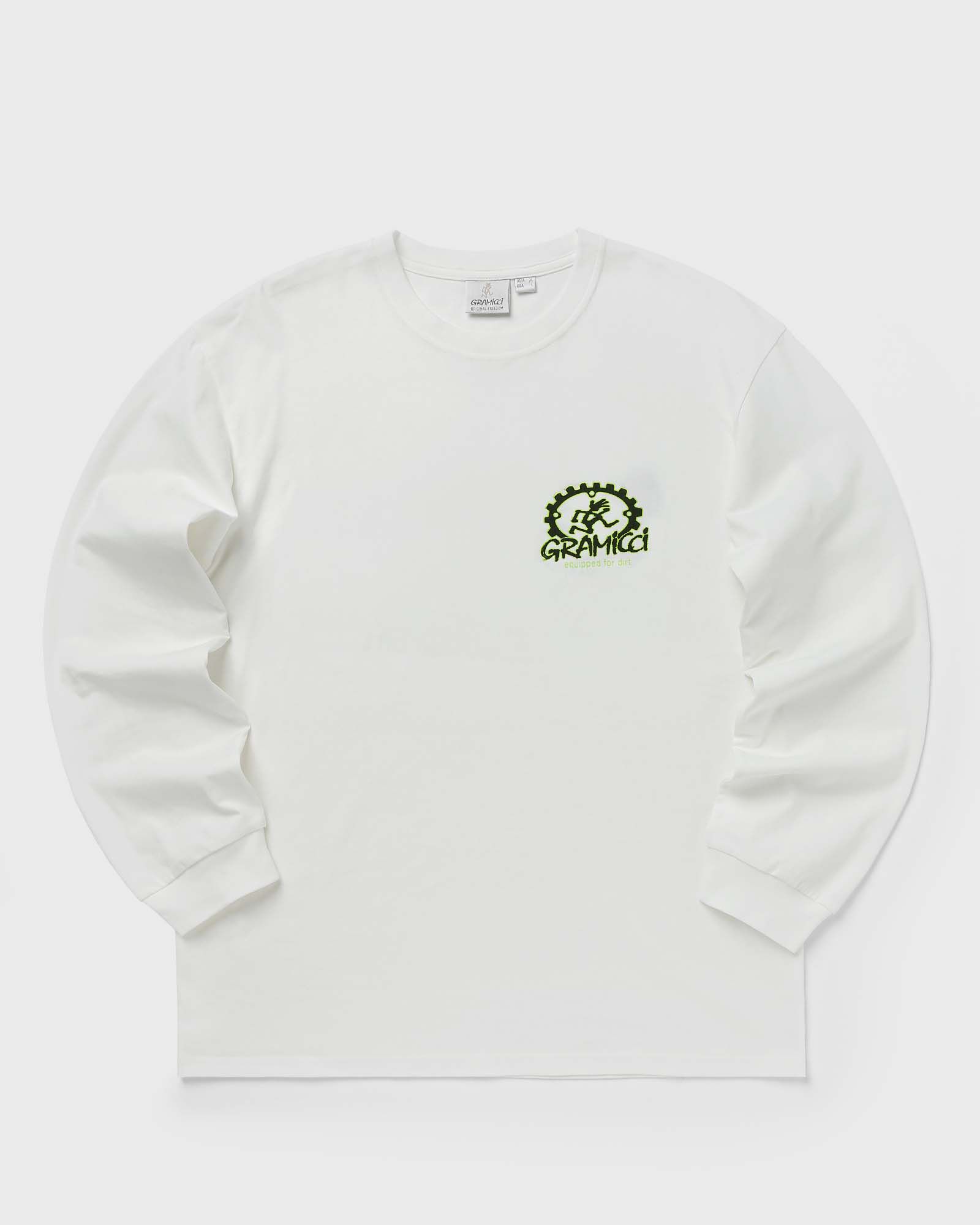 Gramicci EQUIPPED FOR DIRT L/S TEE, white