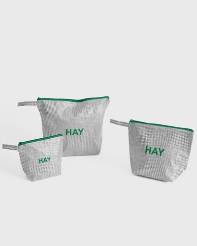 Hay Candy Mono Wash Bag Wash Set of 3, grey