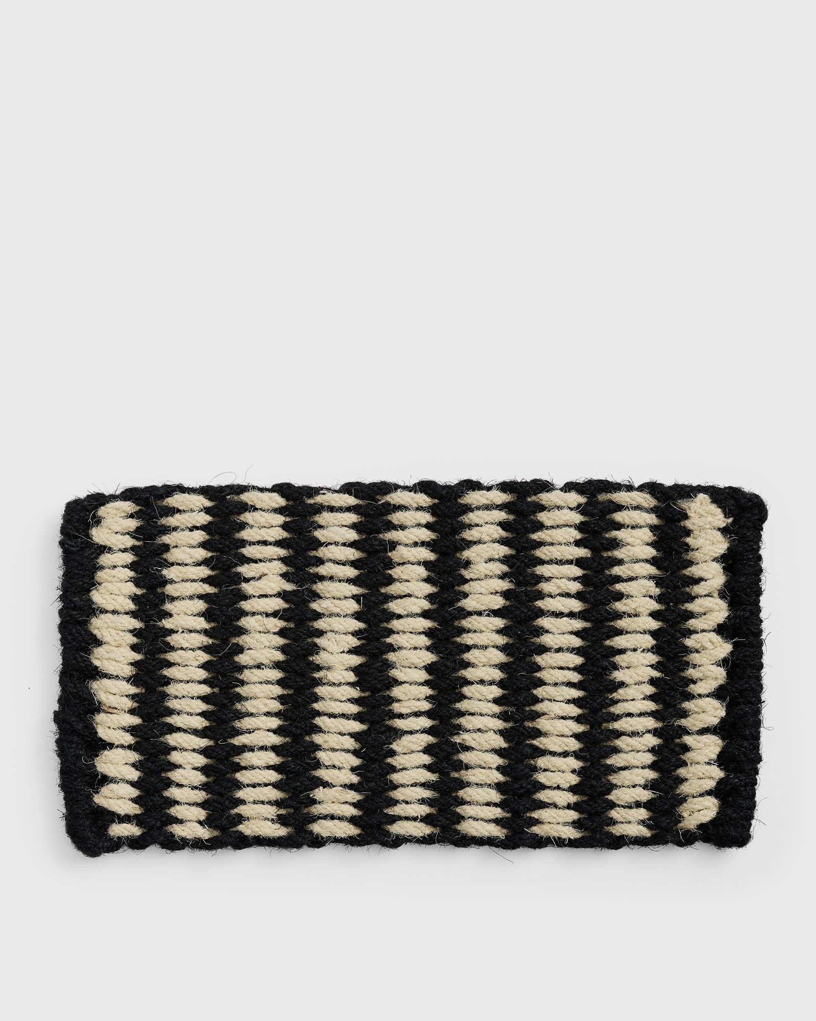 Hay Coco Door Mat-Stripe Wide, black|white