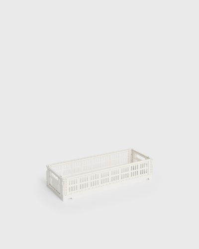 Hay Colour Crate Mini Oblong, white