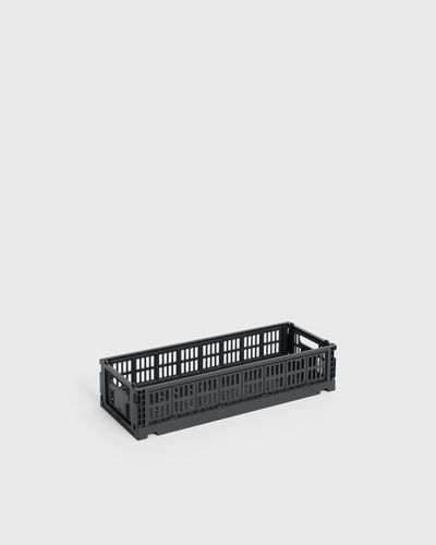 Hay Colour Crate Mini Oblong, black