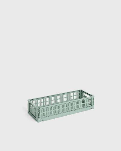 Hay Colour Crate Mini Oblong, green