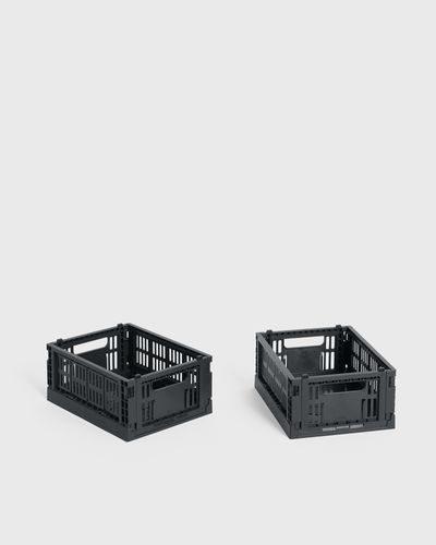 Hay Colour Crate Mini Set of 2, black