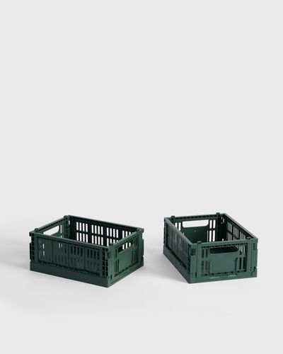 Hay Colour Crate Mini Set of 2, green