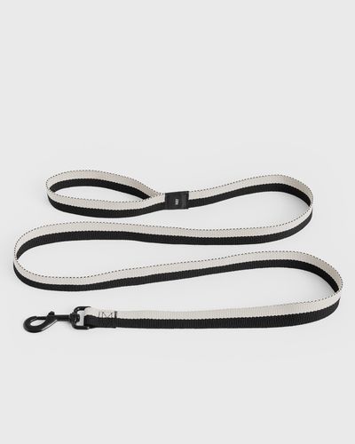 Hay Dogs Leash Flat M/L, black|white