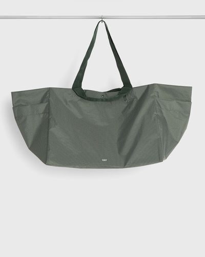 Hay Grid Weekend Bag Large, green