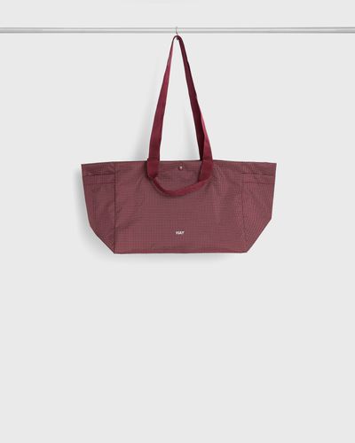Hay Grid Weekend BagSmall, red