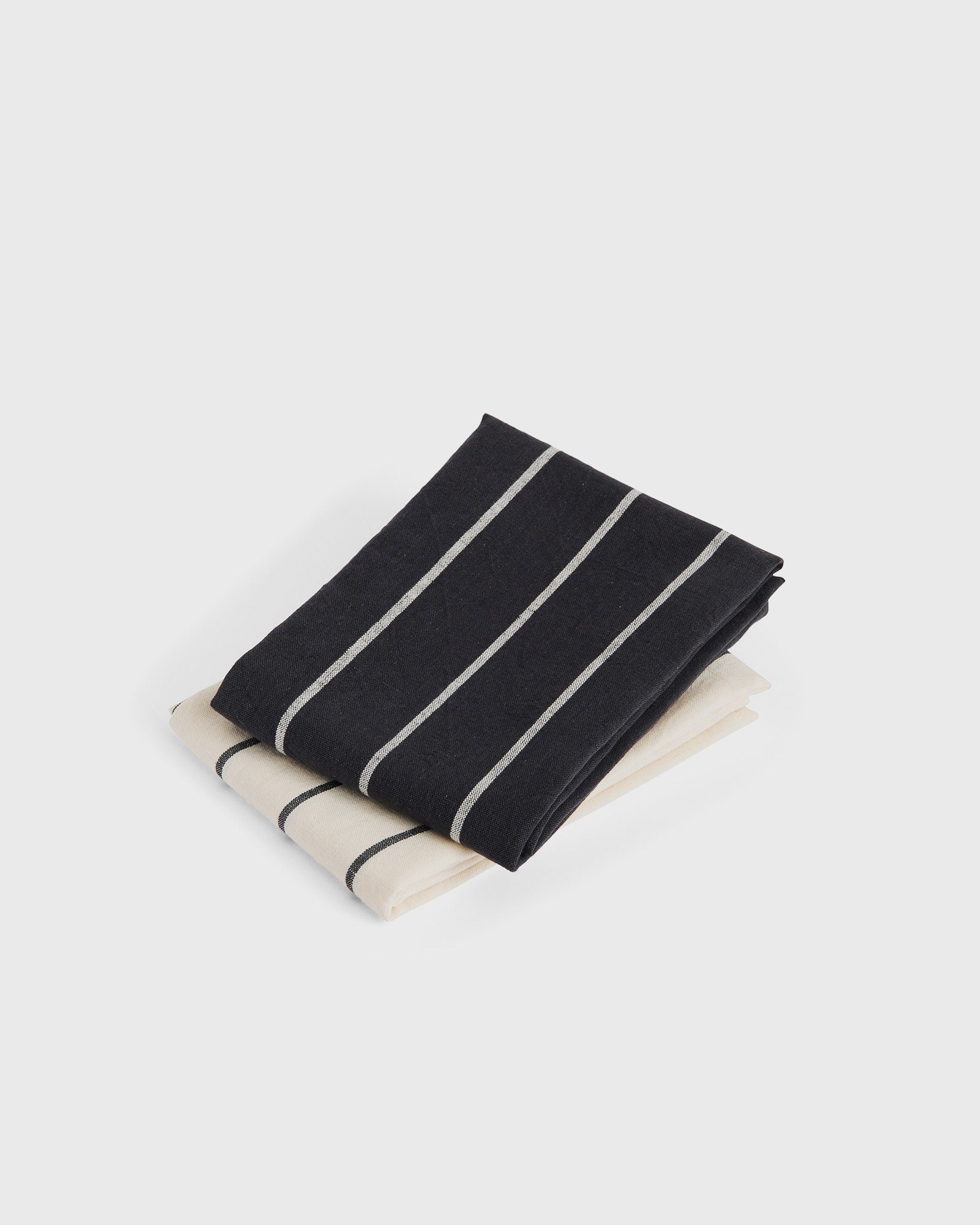 Hay Outdoor Market Tea Towel Set of 2, black|beige