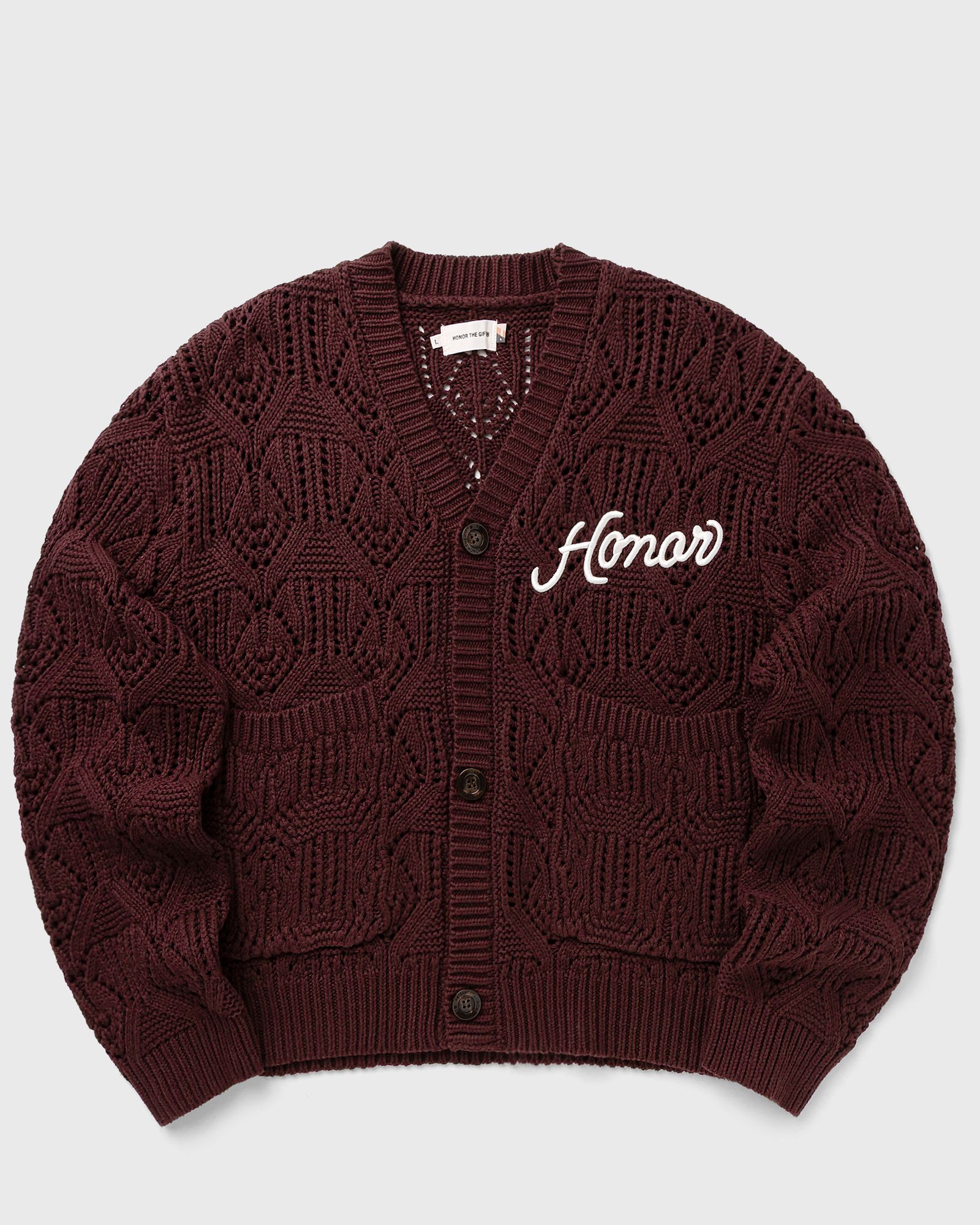 Honor The Gift CABLE CARDIGAN, red