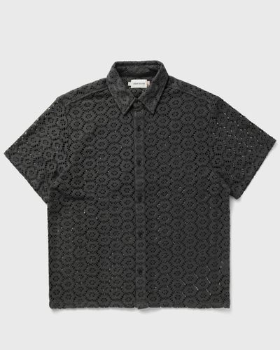 Honor The Gift CROCHET BUTTON UP, black