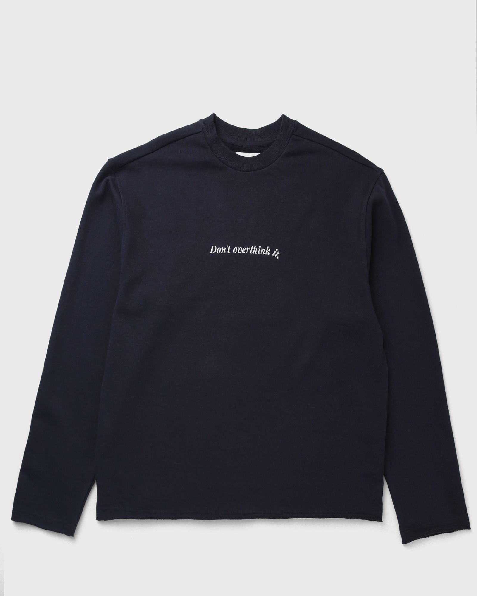 Honor The Gift DONT OVERTHINK IT CREWNECK LS, blue
