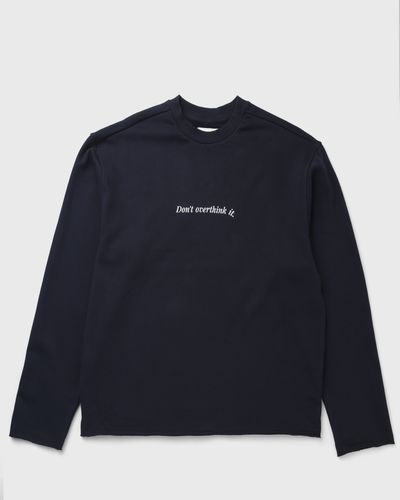 Honor The Gift DONT OVERTHINK IT CREWNECK LS, blue