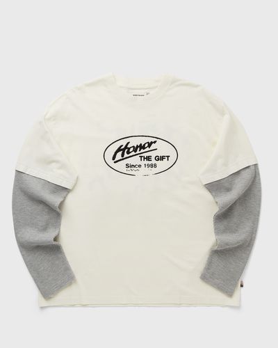 Honor The Gift JUST BE L/S TEE, white