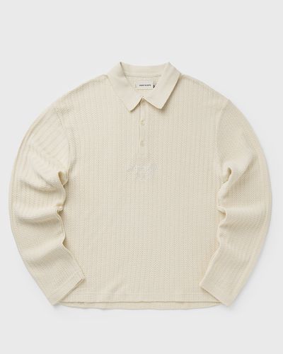 Honor The Gift LONG SLEEVE KNIT POLO, beige