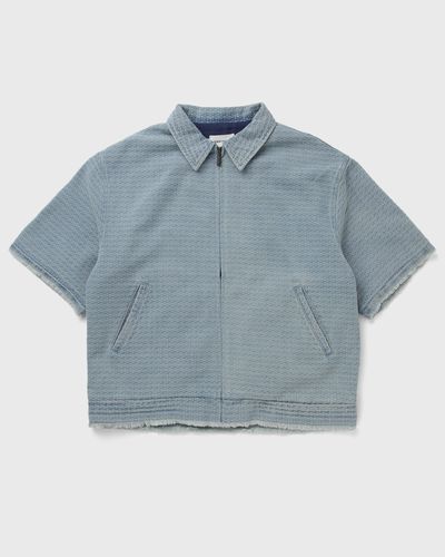 Honor The Gift VINTAGE INDIGO ZIP FRONT SHORT SLEEVE, blue