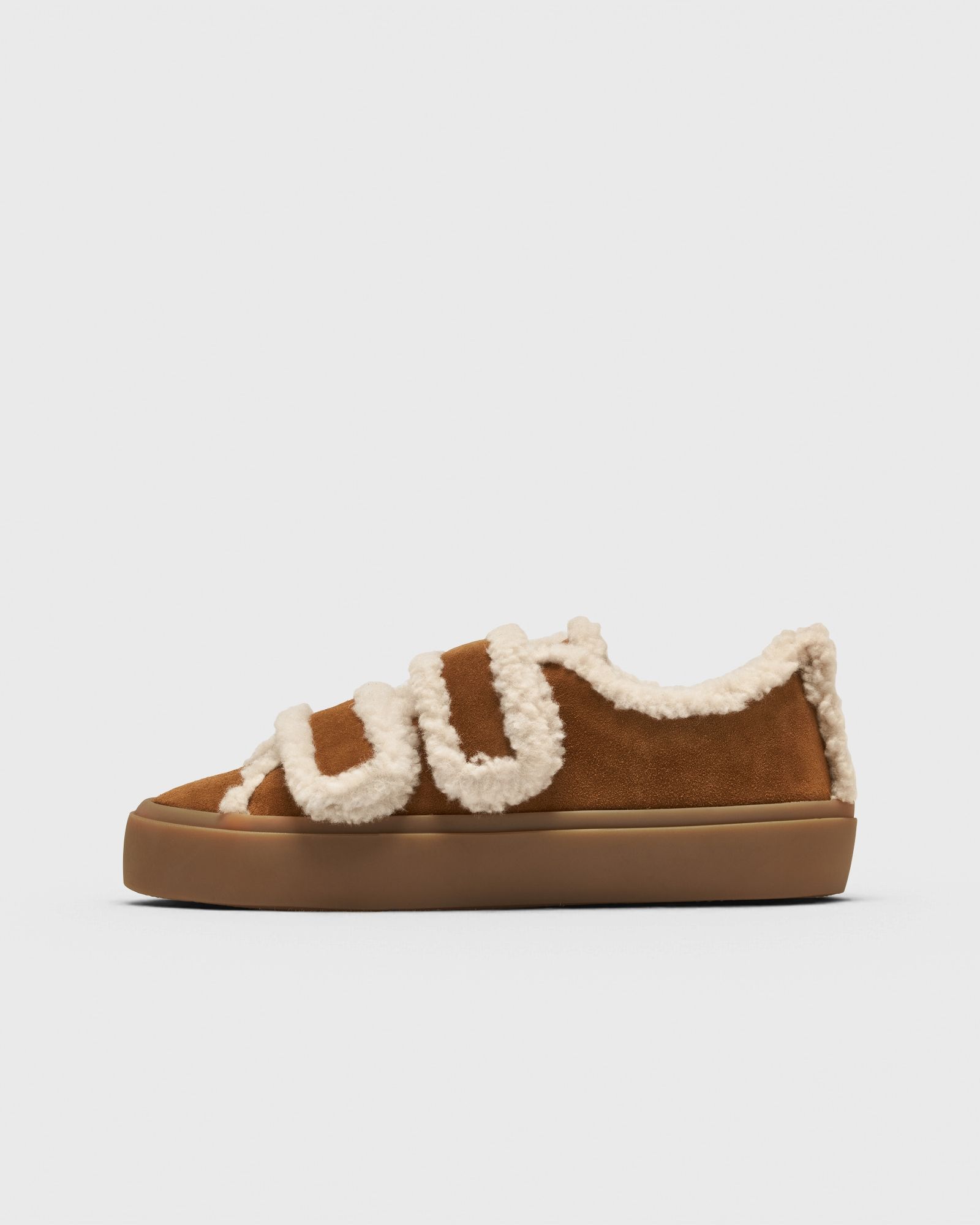 INUIKII SHEARLING LOW VELCRO, brown
