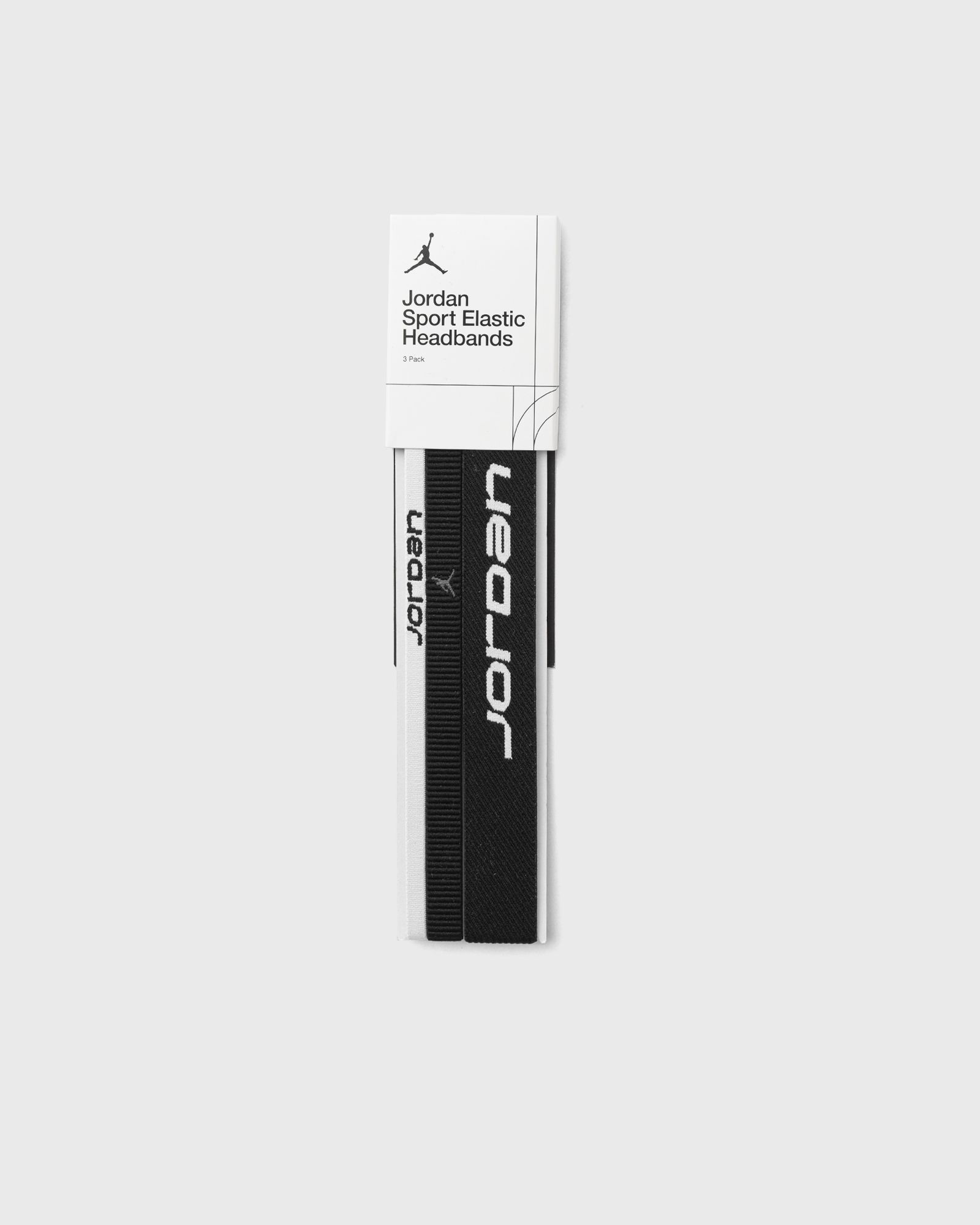 Jordan ELASTIC SPORT MIXED WIDTH HEADBANDS 3 PK, black