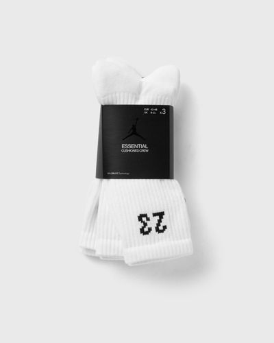 Jordan Essentials Crew Socks (3 Pairs), white