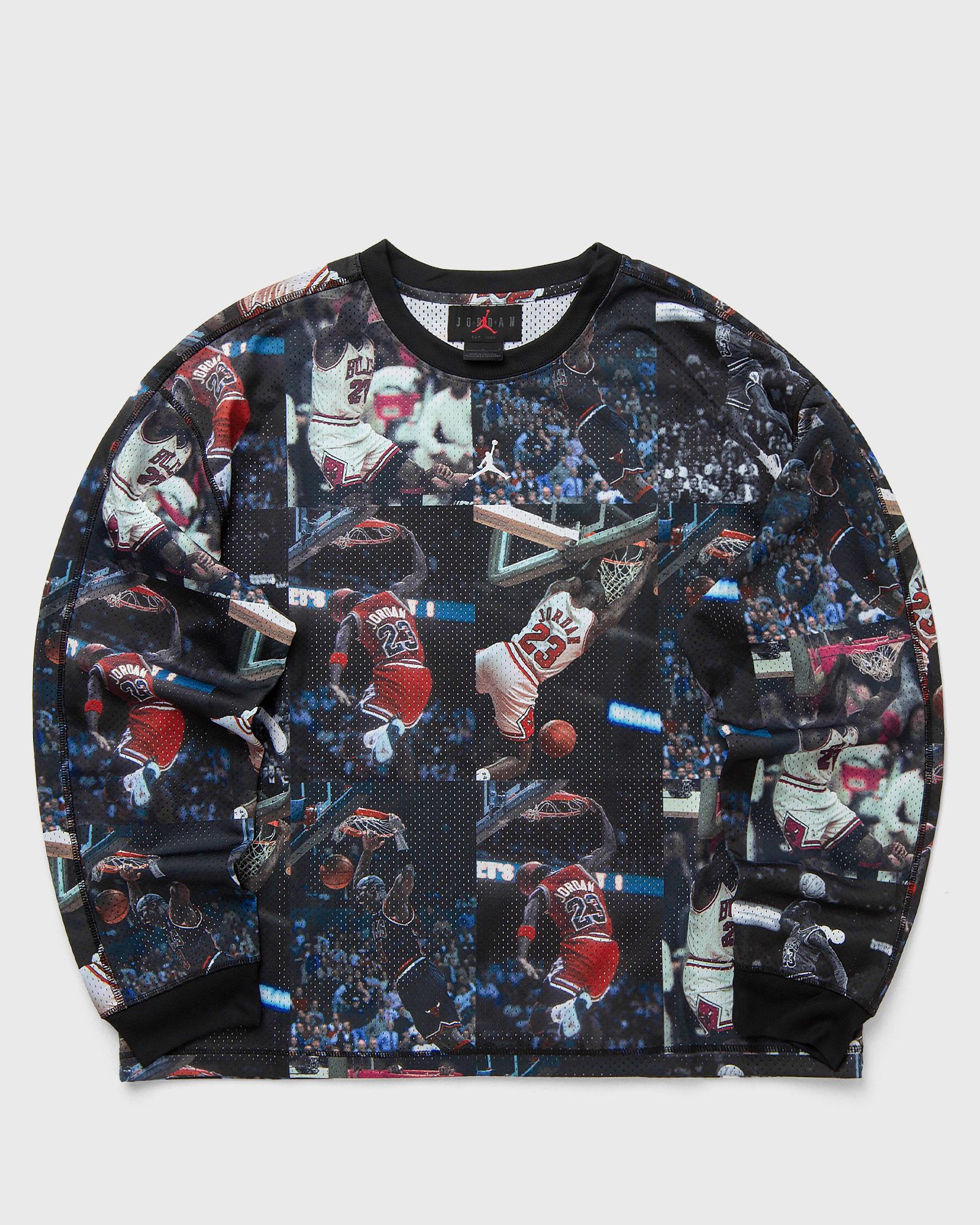 Jordan FLT AOP LS JERSEY, black
