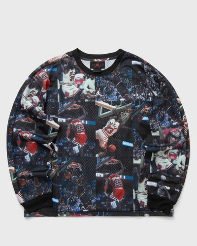 Jordan FLT AOP LS JERSEY, black