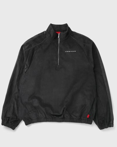 Jordan FLT CORD HALF ZIP, black