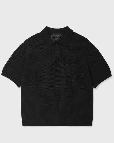 Jordan FLT KNIT SS POLO, black