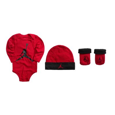 Jordan JUMPMAN HAT/BODYSUIT/BOOTIE SET 3 PIECE, red