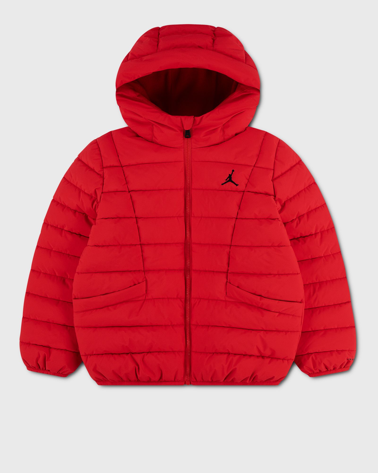 Jordan MIDWEIGHT PUFFER W/ PIPING, red