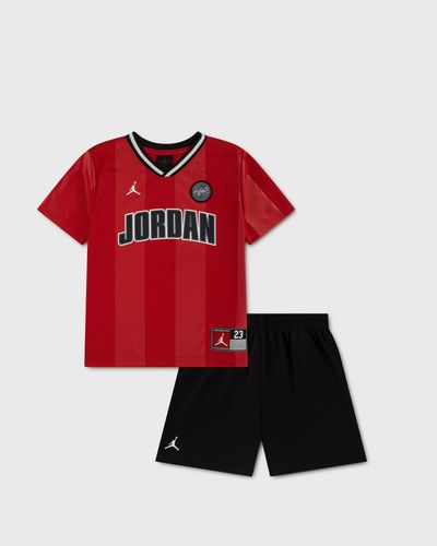 Jordan MJ SPORT JERSEY MESH SHORT, black|red