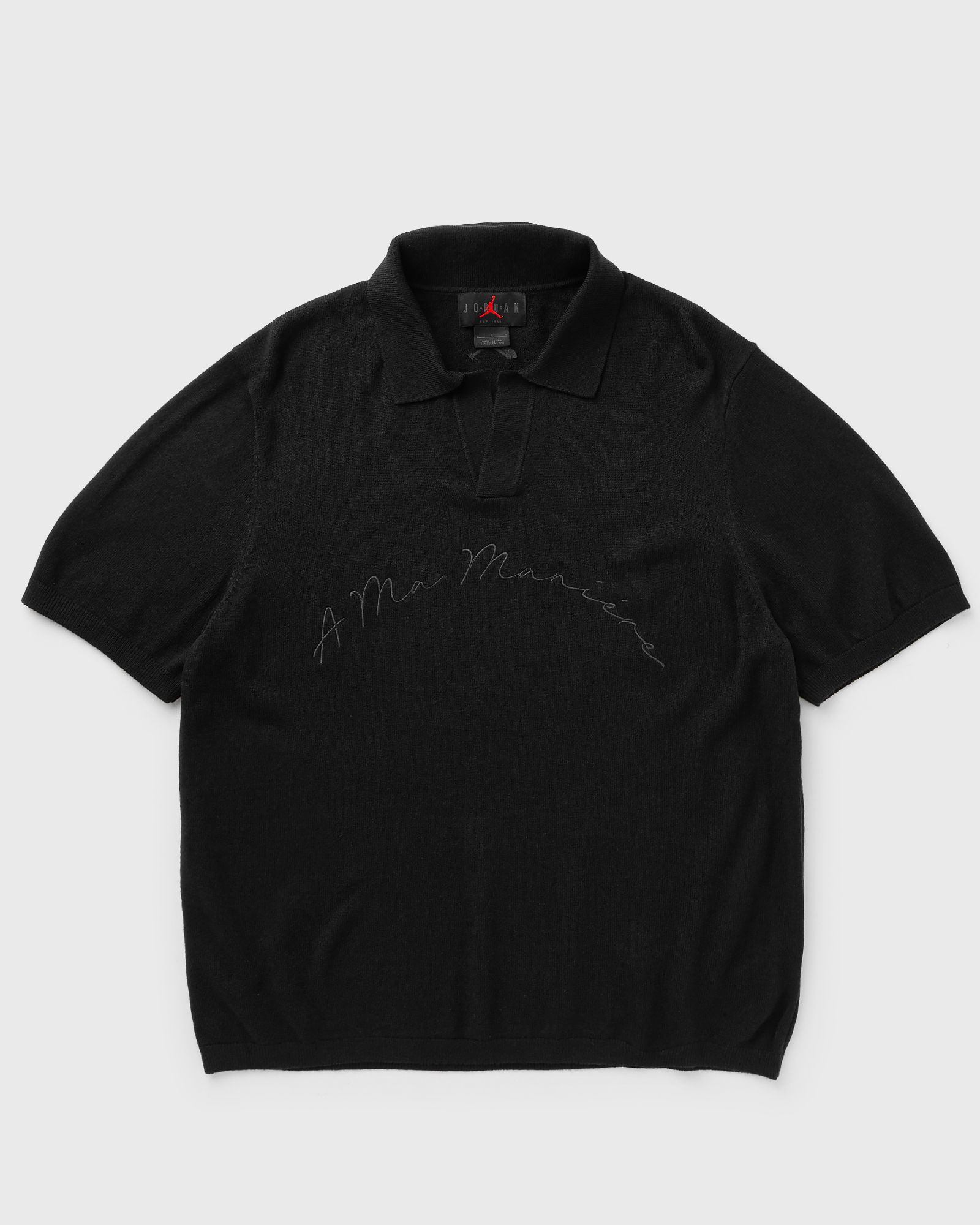Jordan X A Ma Maniére KNIT POLO, black