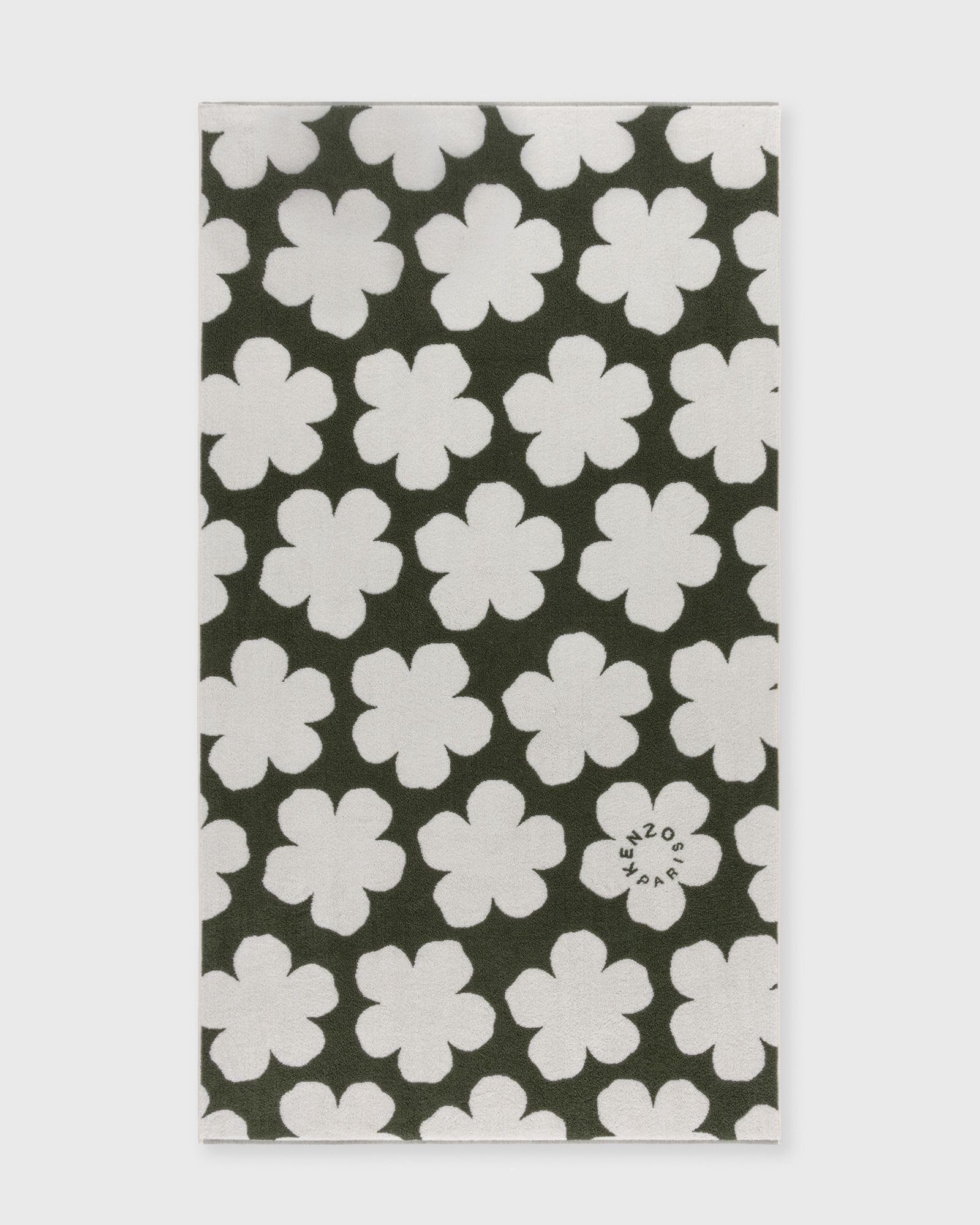 Kenzo SPOT BEACH TOWEL 90CM X 160CM, green|white