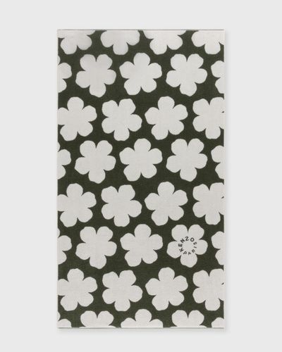 Kenzo SPOT BEACH TOWEL 90CM X 160CM, green|white